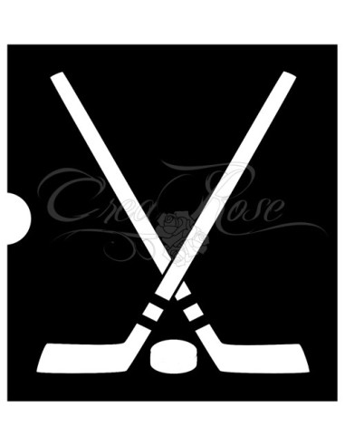 Glittertattoo Sjabloon Hockey S01