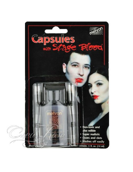 Mehron Stage Blood Bright Aterial 15 ml incl capsules