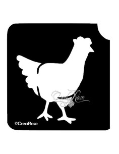 Glitter Tattoo Sjabloon Kip