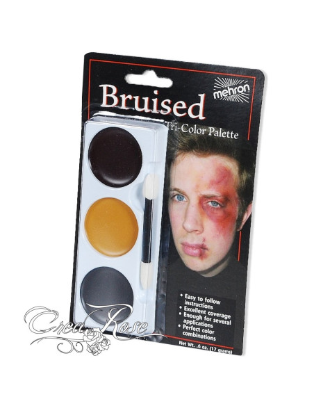 Mehron tri-color cream palette bruised