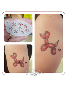 Schmink Sjabloon S Ballon Hondjes CREA3068 2