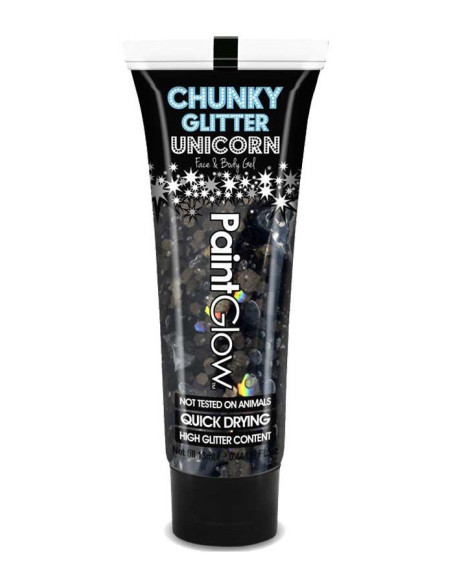 PaintGlow Chuncky Glittergel Black Enchantess