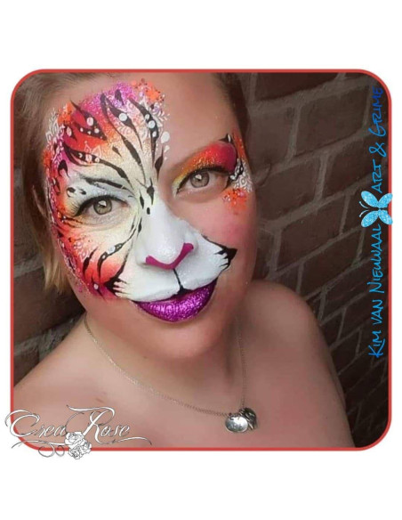 Schmink Sjabloon S Henna Bloemen  CREA3062 design door Kim van Nieuwaal Art & Grime