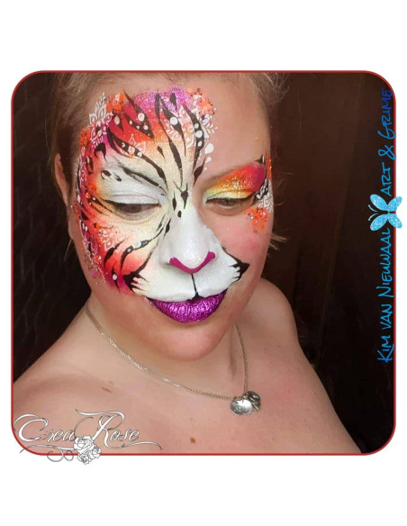 Schmink Sjabloon S Henna Bloemen  CREA3062 design door Kim van Nieuwaal Art & Grime
