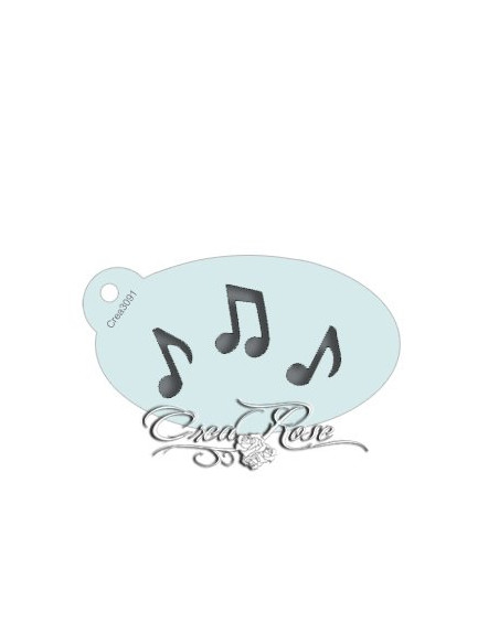 Schmink Sjabloon S Muzieknootjes CREA3091