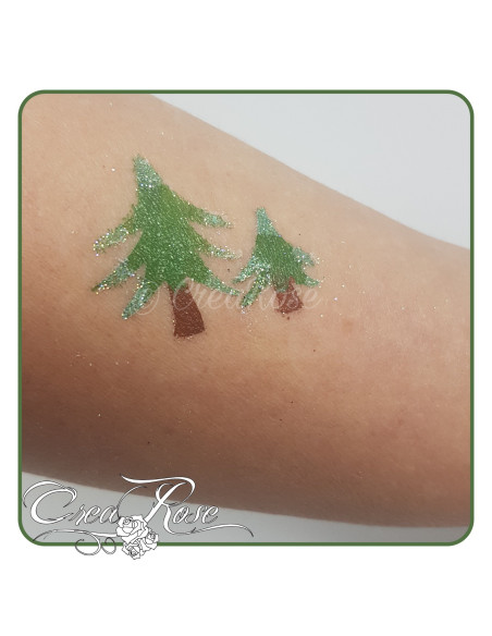 Glitter Tattoo Sjablonen 4K Kerstmis