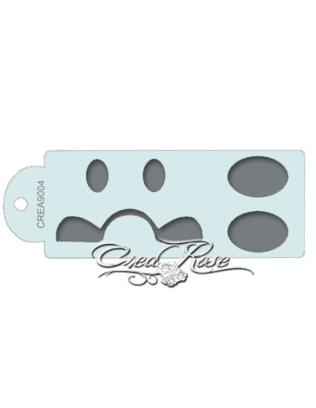 Schmink & Ballon Sjabloon R+ Bril en Oogjes voor 5 inch