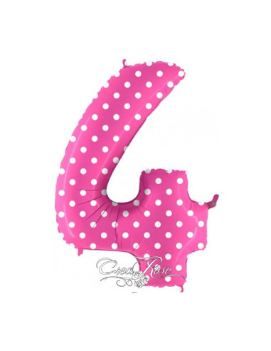 Folie Ballon 102 cm Polkadot Pink 4
