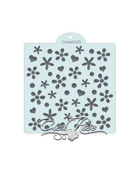 Crea Schmink Sjabloon XL Flower Power CREA6025