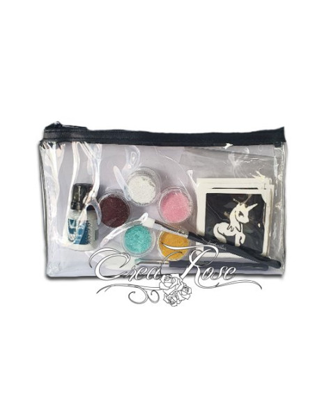 Glittertattoo Set Compleet Paarden & Unicorn'ss
