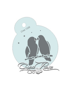 Schmink Sjabloon M Love Birds
