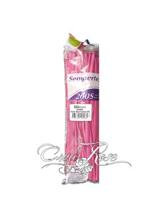 knalroze modelleerballon met het logo van CreaRose 2